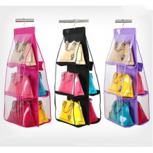 High Quality PVC and No-Woven Hanging Foldable Bags Organizer